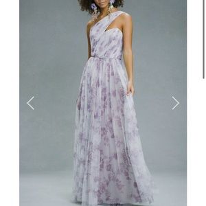 Marchesa Notte Capri Print Gown